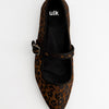 Animal print leather pointy ballerinas - ULK Softy