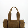 Bolso bowling de ante beige - Paquita