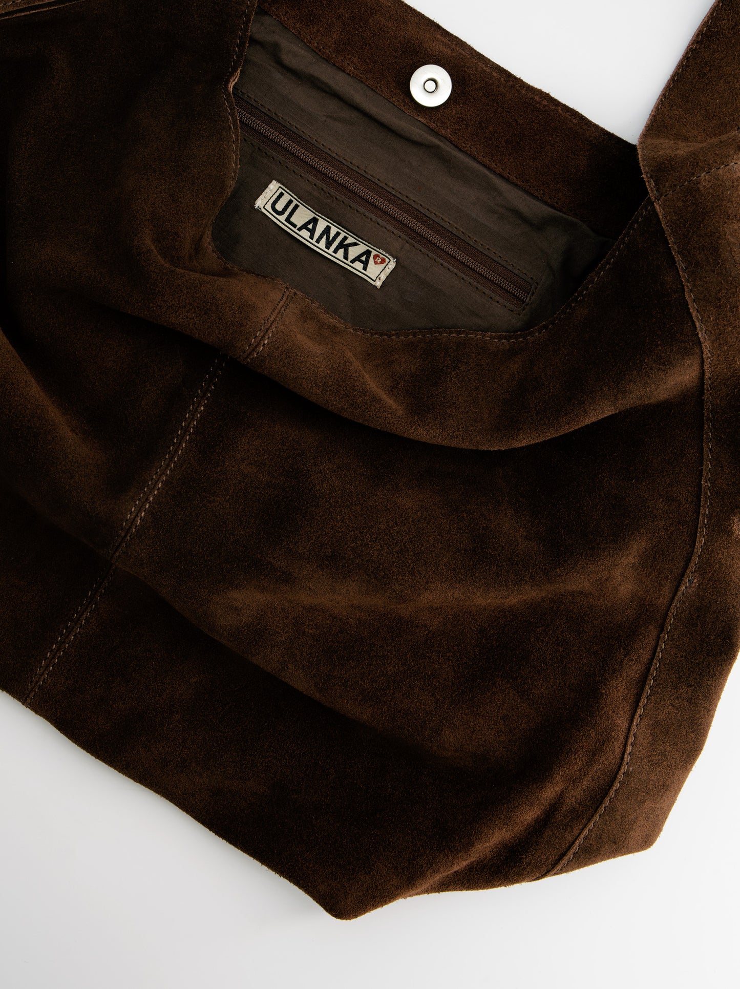 Suede hobo shoulder bag - ULK Padua