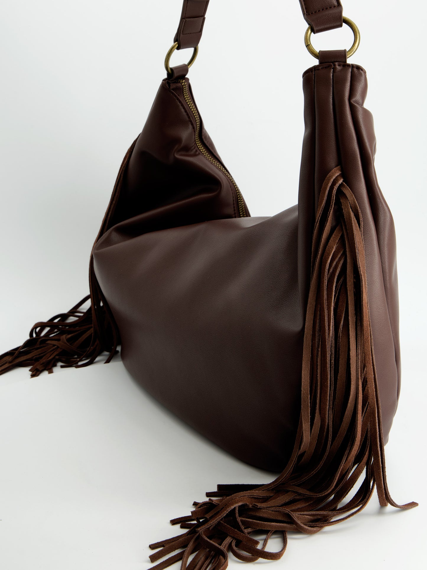 Leather bag with fringes - ULK Goudu