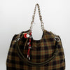 Bolso tote a cuadros con charms - ULK Rever