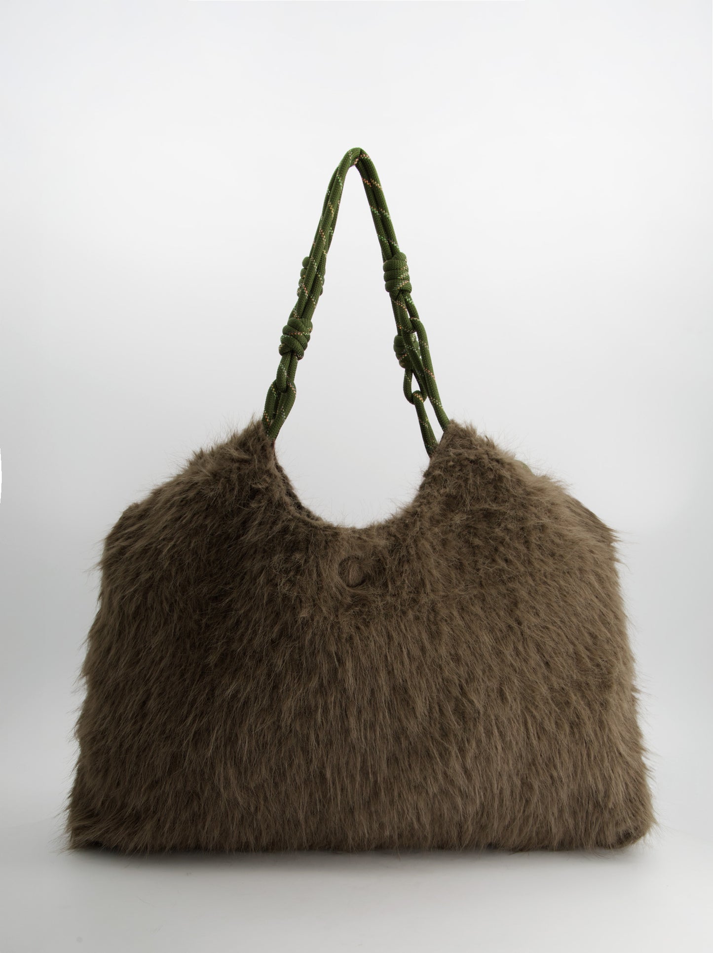 Bolso tote de pelo con charms - Fuzzy