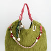 Bolso tote de pelo con charms - ULK Fuzzy