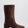 Bota marrón de caña media -Opo