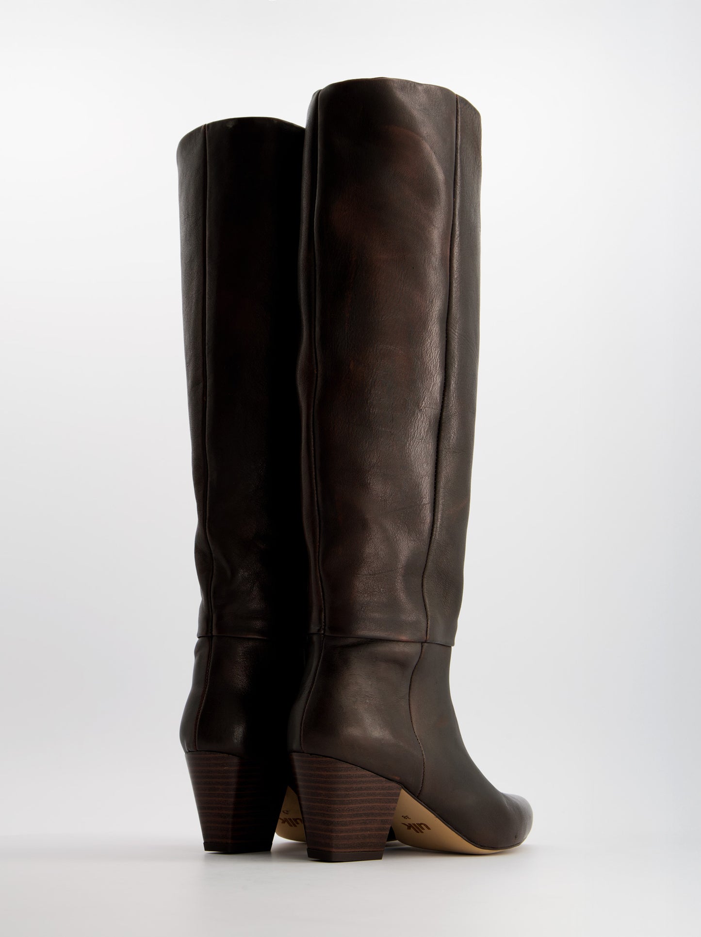 Botas altas de piel con tacón - Brera