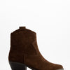 Suede cowboy boots with heel - Aroa