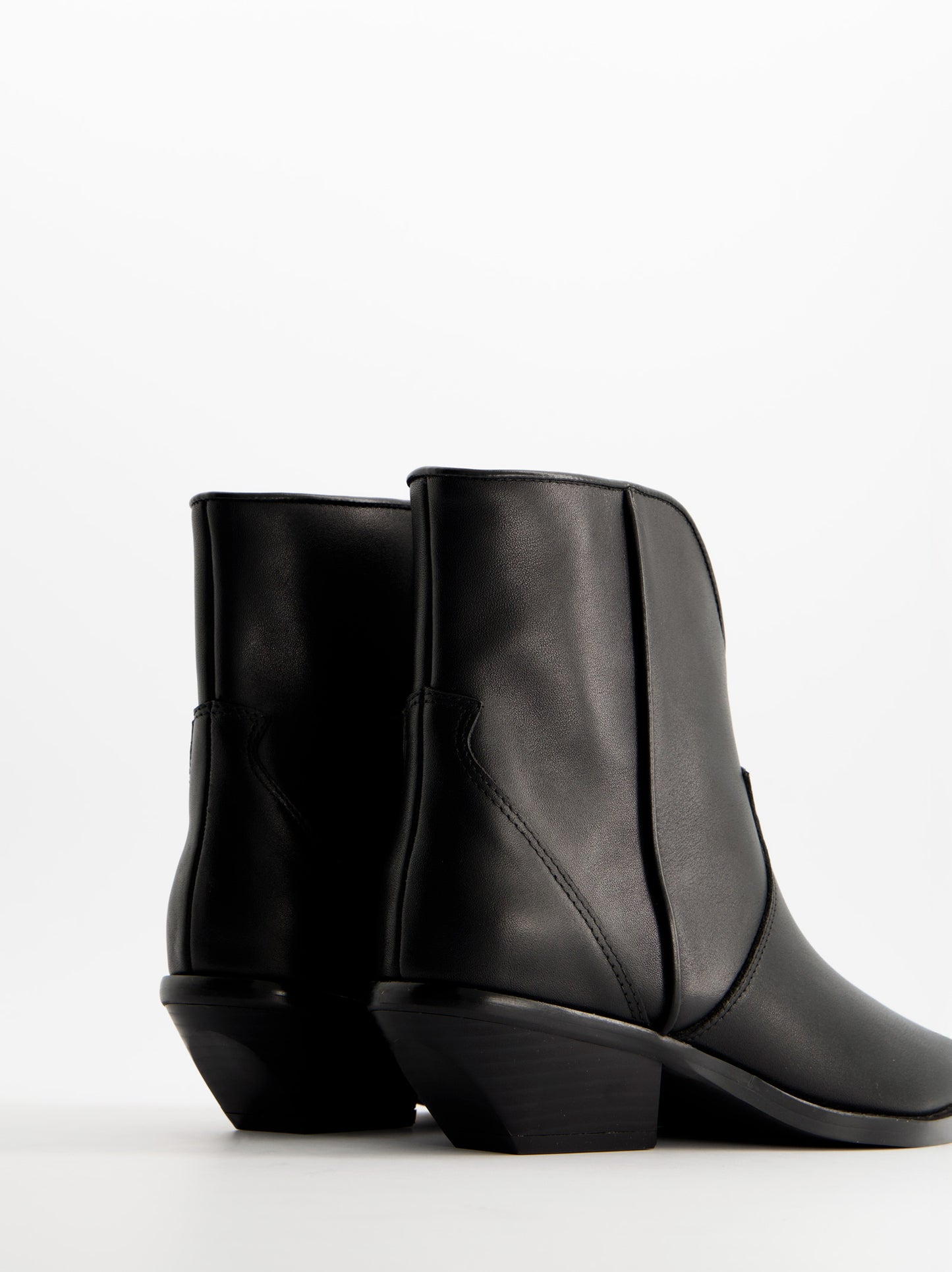 Botines cowboy de piel - Burn