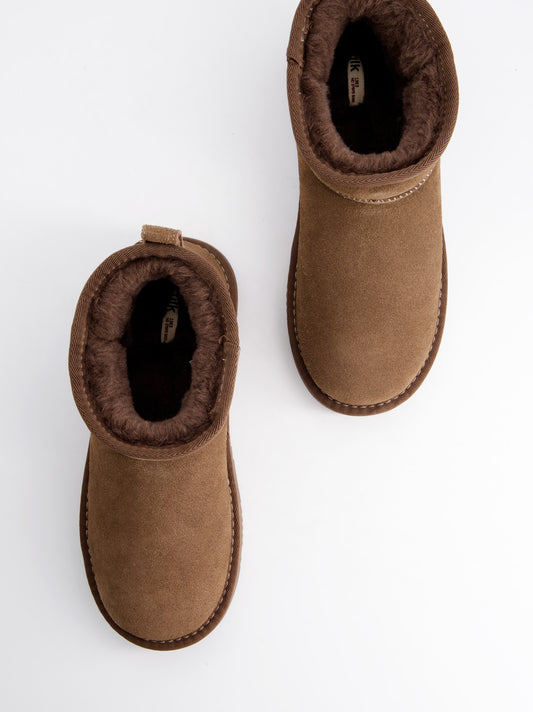 Suede ankle boots with inner lining - Yoko
