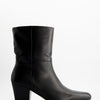 Leather ankle boots with heel - Oslo