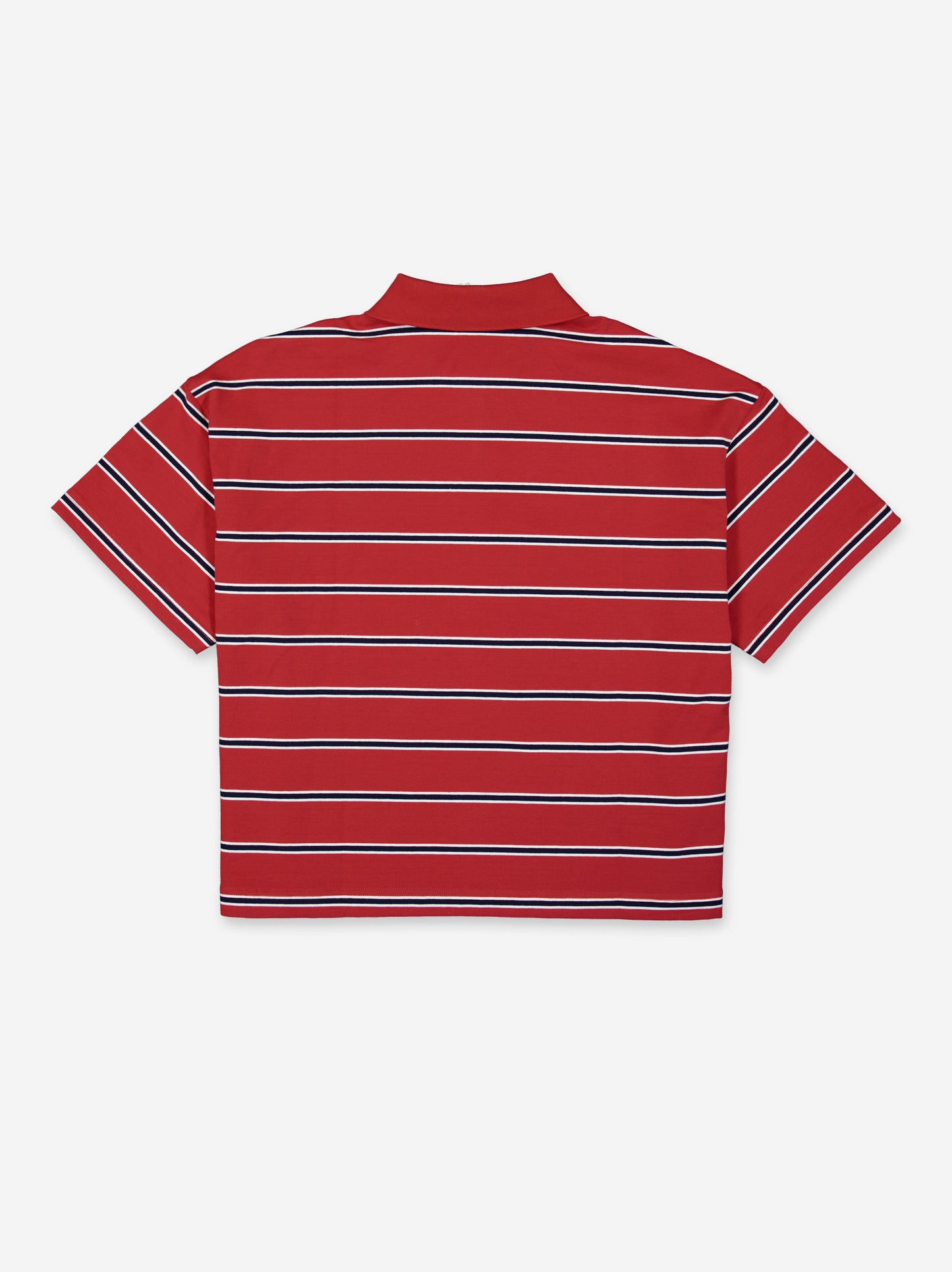 Striped polo neck t-shirt - ULK Sakura