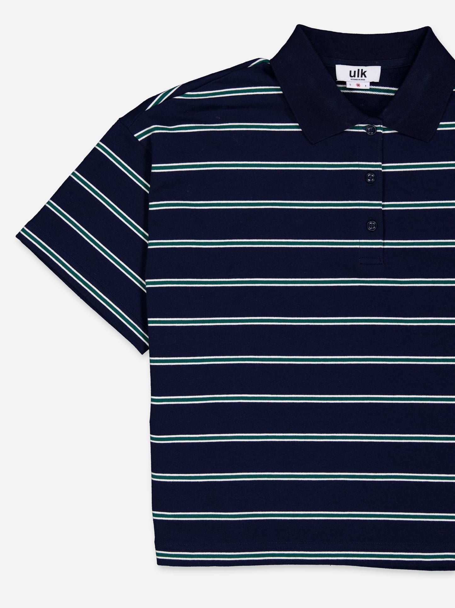 Camiseta rayas cuello polo - ULK Sakura