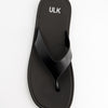 Chanclas negras de dedo efecto mate - Strik