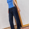 Pantalón Denim oscuro efecto lavado - Aya