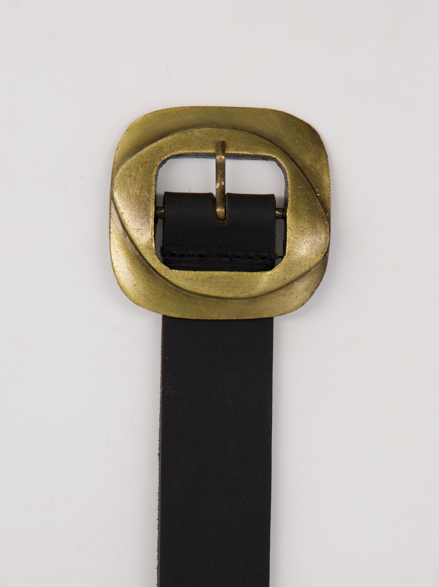 Leather belt with metal buckle - ULK Moonlight