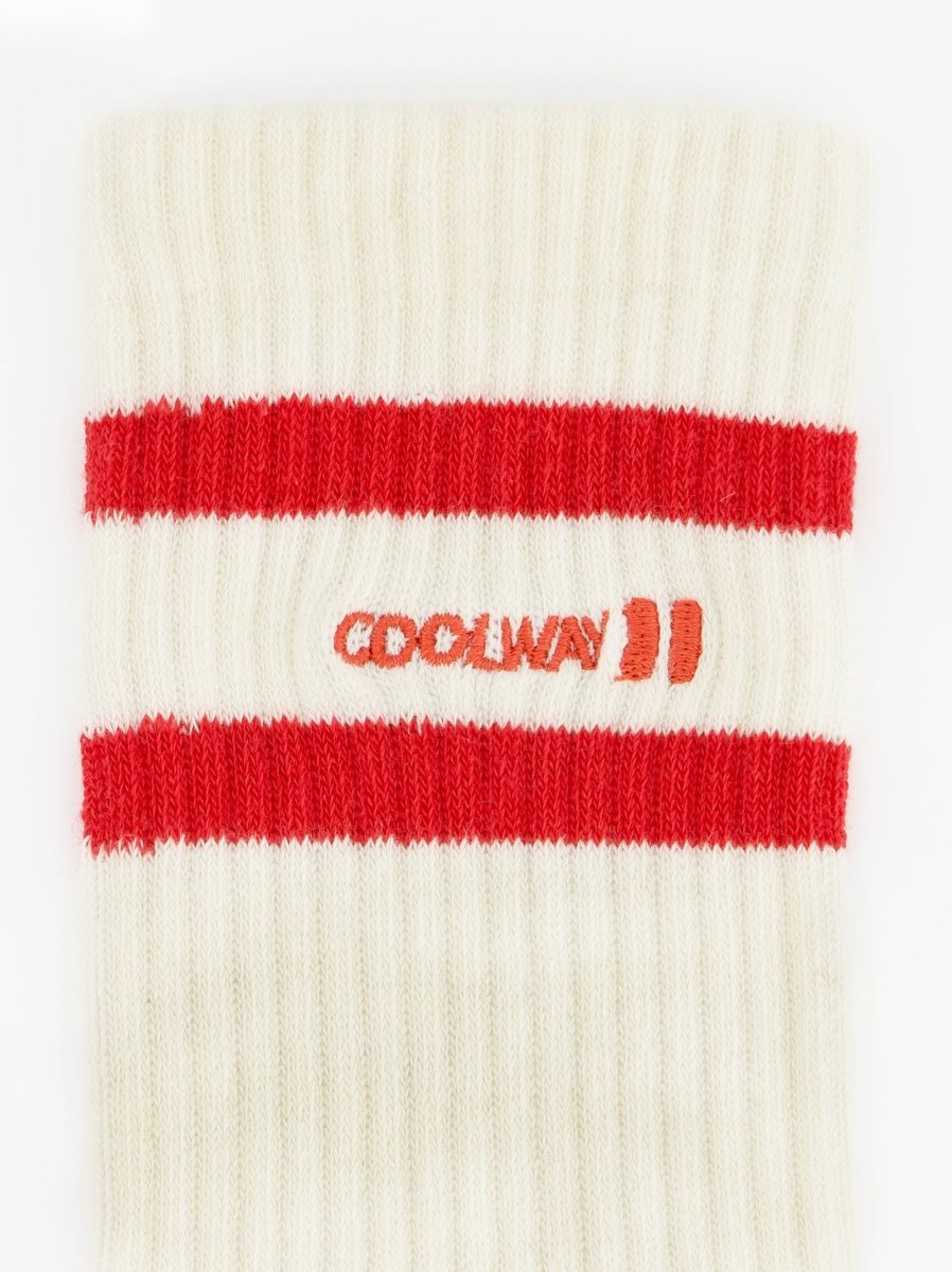 Coolway Court Red Socks - Caldetines estilo deportivo en punto