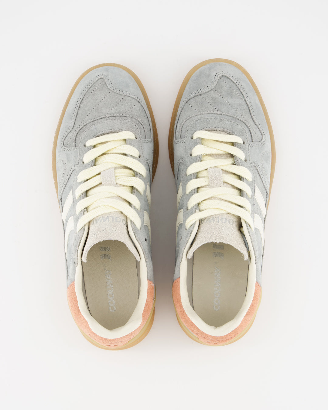 Coolway Goal - Zapatillas de piel azul grisáceo