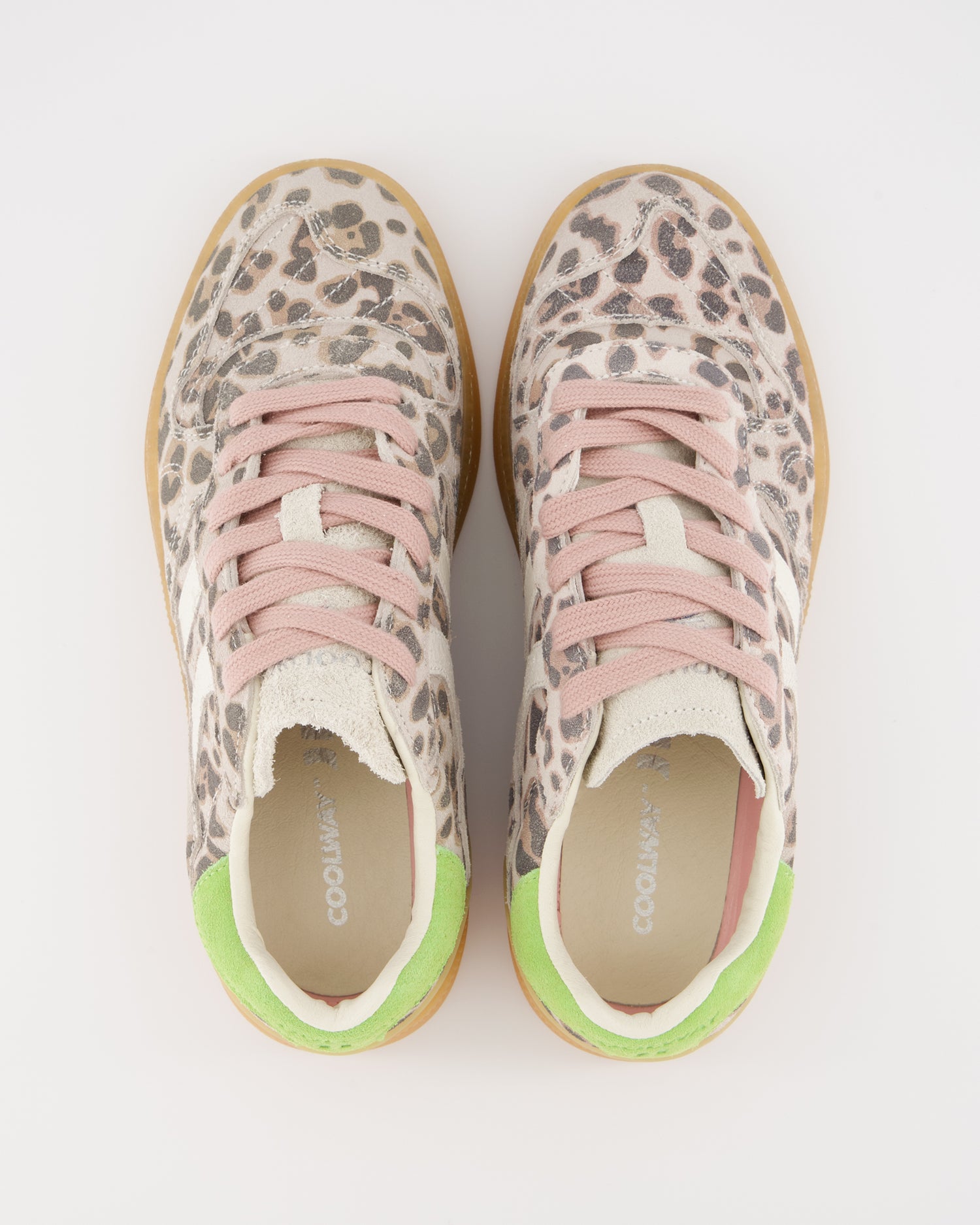 Coolway Goal Leo - Zapatillas de piel con animal print