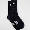 Coolway Zebra Black Socks - Animal print mid-calf socks