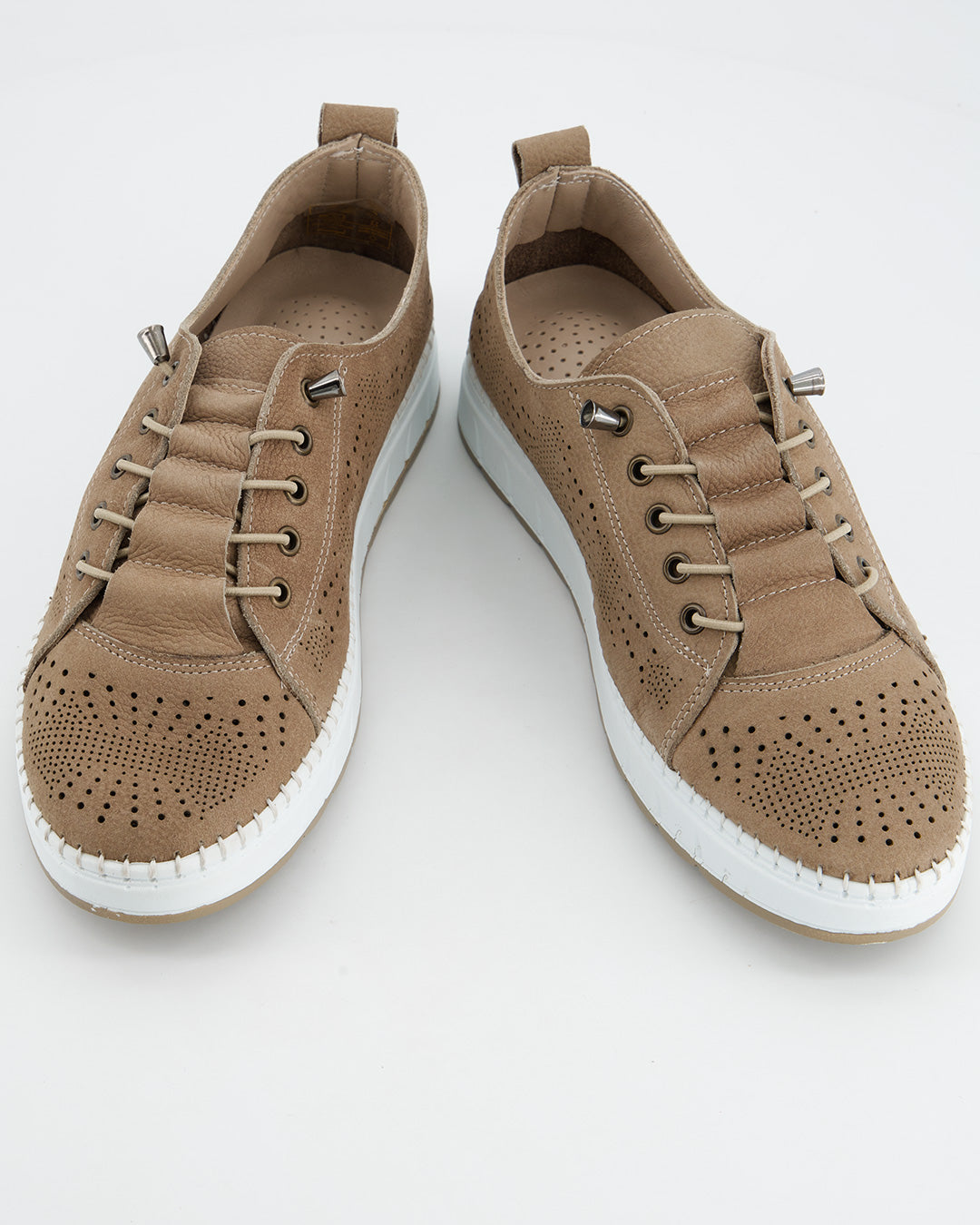 Beige suede sports shoe - Nap