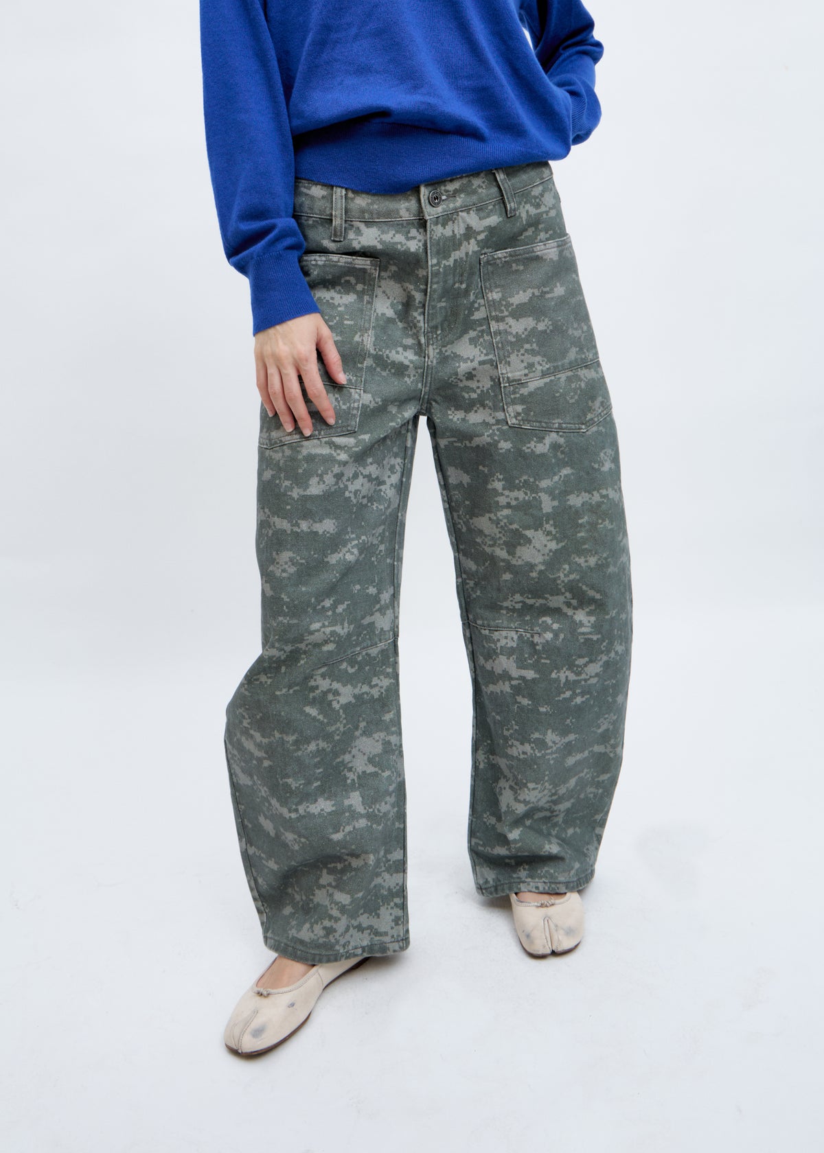 Nahla camouflage balloon jeans