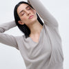 Jersey de punto con cuello en V - Fae
