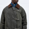 Utility jacket with metal fasteners - Layla
