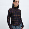Top de Cuello Alto a Cuadros - Wabi