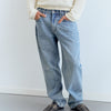 Jeans straight fit efecto lavado Thik