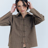 Camisa a cuadros con botones de nudo - Davis