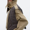 Trench coat with convertible top panel - Mawi