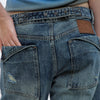 Jeans Rectos Desgastados - Val Demin