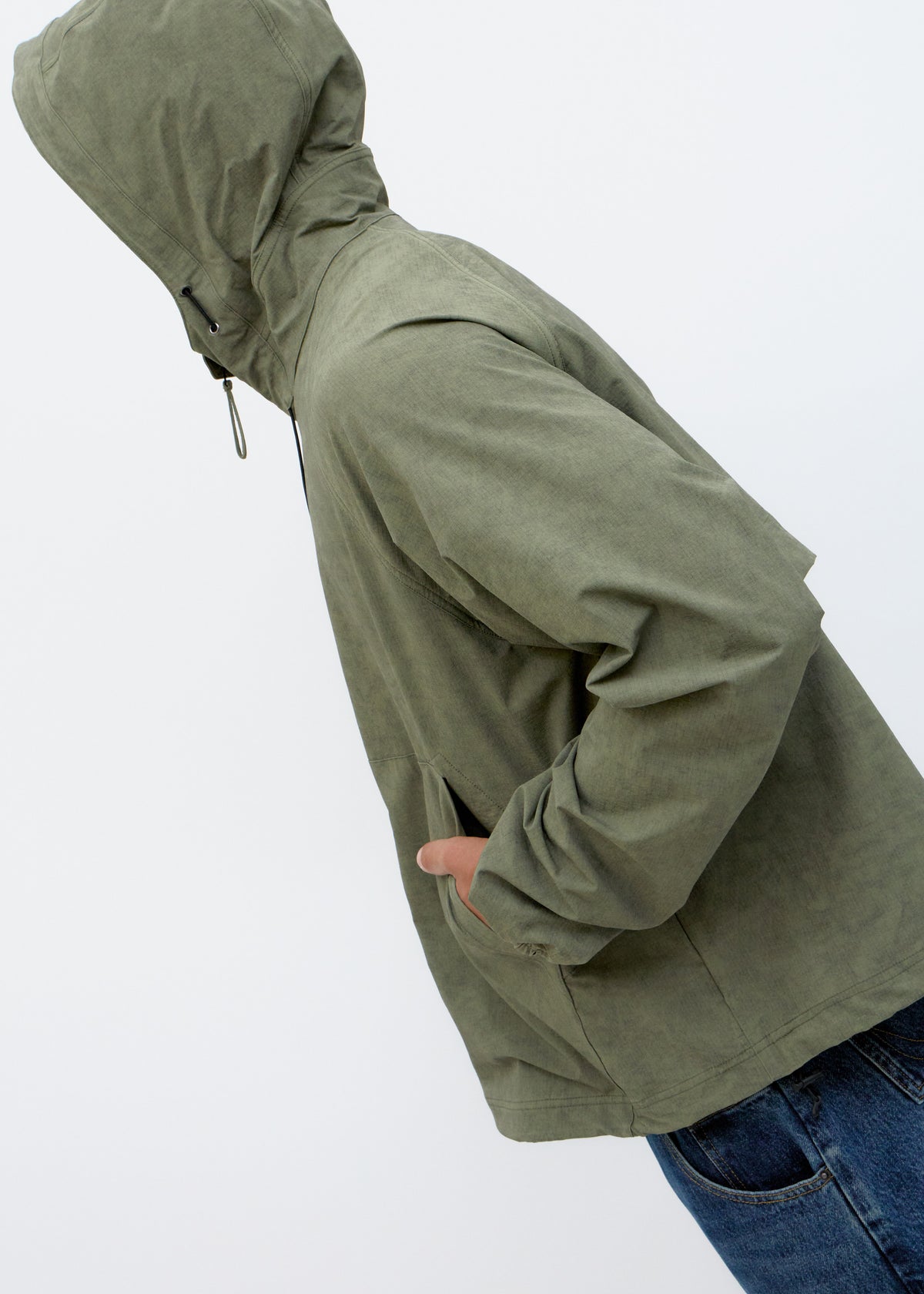Chaqueta ligera textura verde - Wave