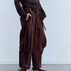 Pantalón Cargo De Lino Marrón - Nuca