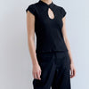 Blusa Con Abertura Lágrima Negra - Haze