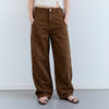 Pantalones baggy rectos - Mocha