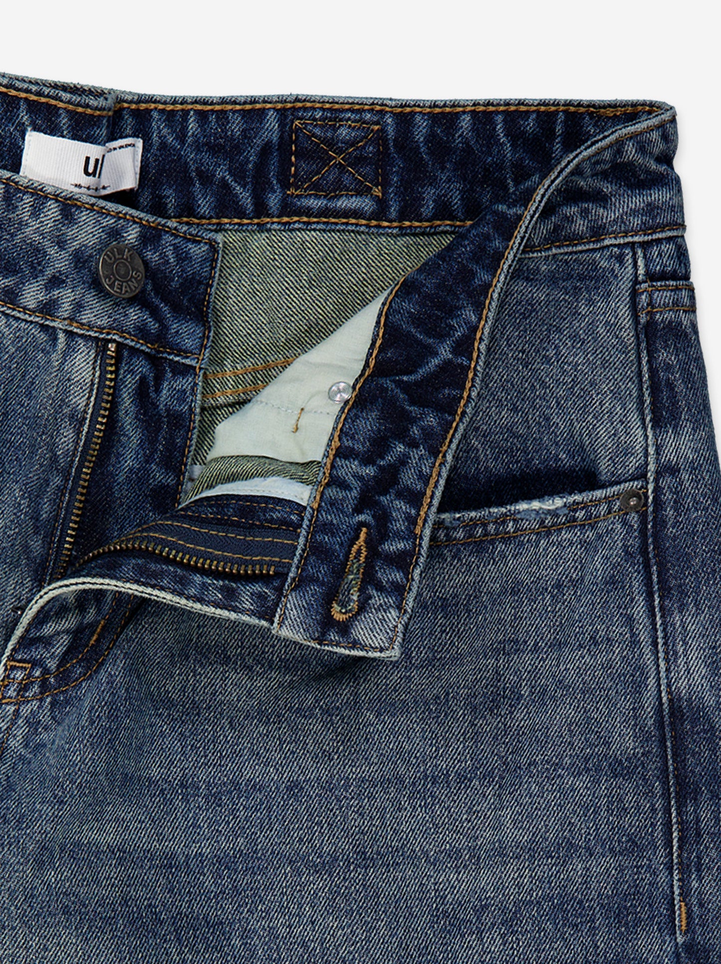Jeans Rectos Desgastados - Val Demin