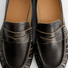 Mocasín Clasico Penny Negro Desgastado - Kassai