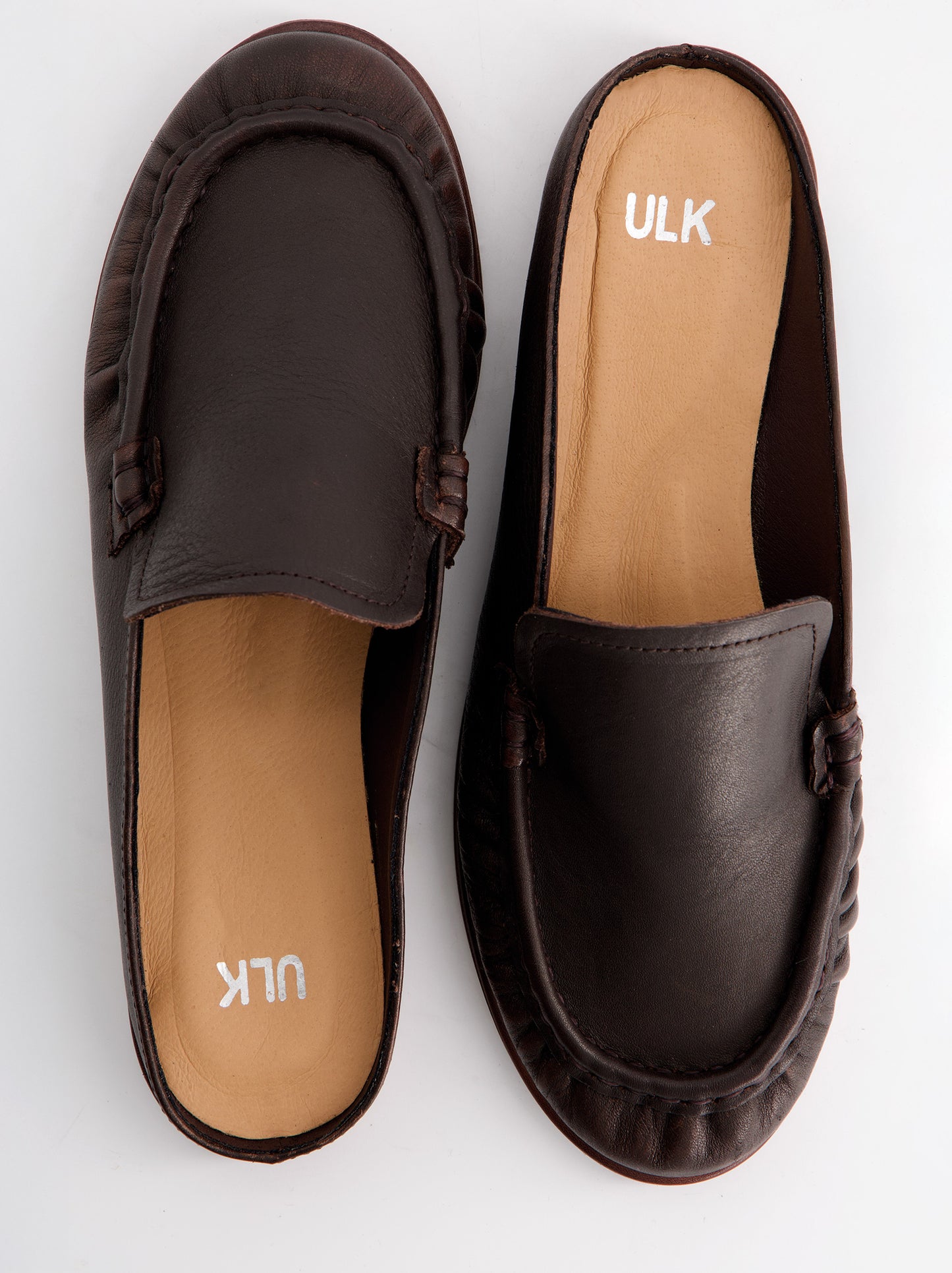 Mules De Piel Marrón - Ramy