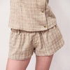 Short beige fluido con cintura elástica - Koa