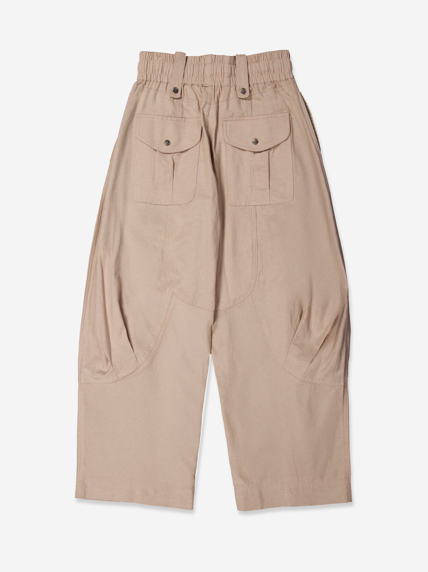 Pantalón Cargo De Lino Beige - Nuca