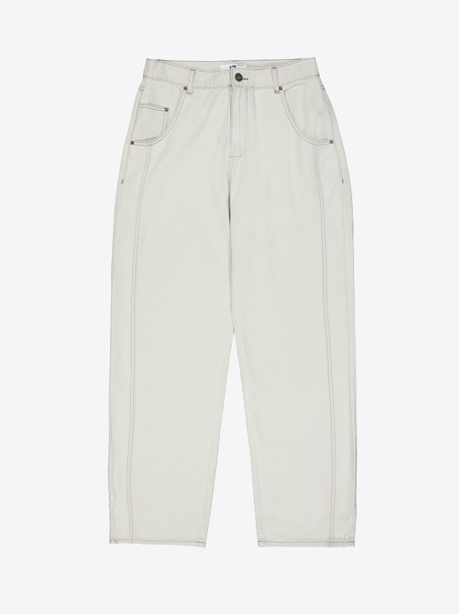 Pantalón denim crudo recto con costuras vistas Lagoon