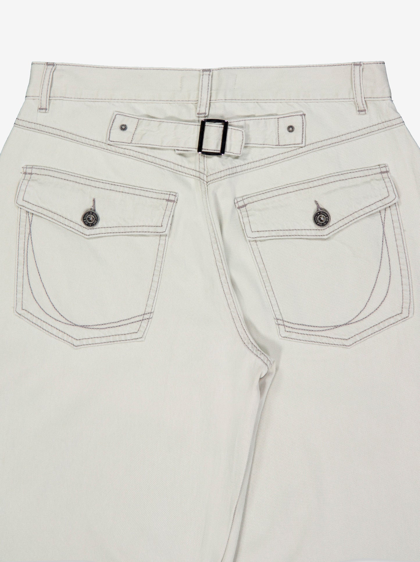Pantalón denim crudo recto con costuras vistas Lagoon