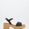Sandalia De Piel Con Plataforma - Karen
