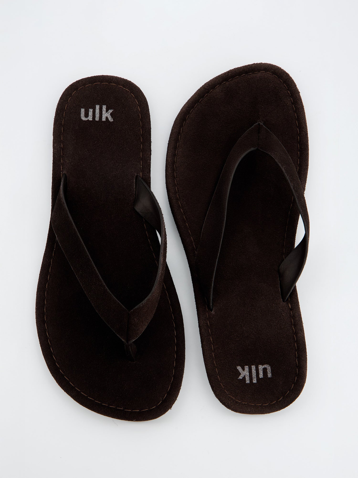 Sandalias De Serraje Marrón - Saturno