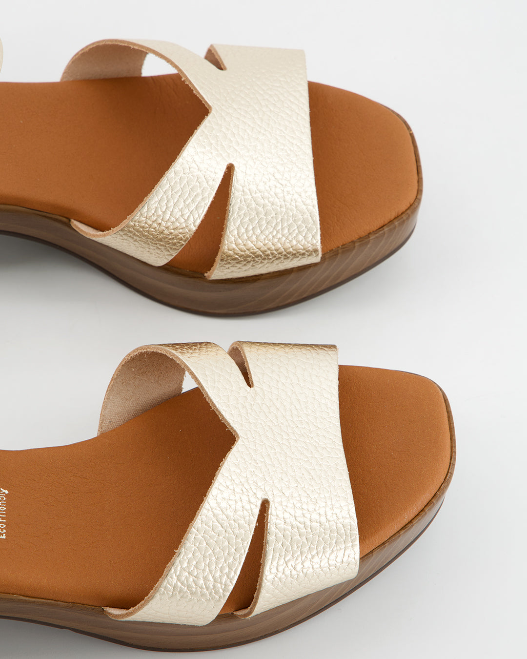 Sandalia de Tacón Efecto Madera - Sante