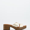 Sandalias Con Plataforma Dorada - Sens