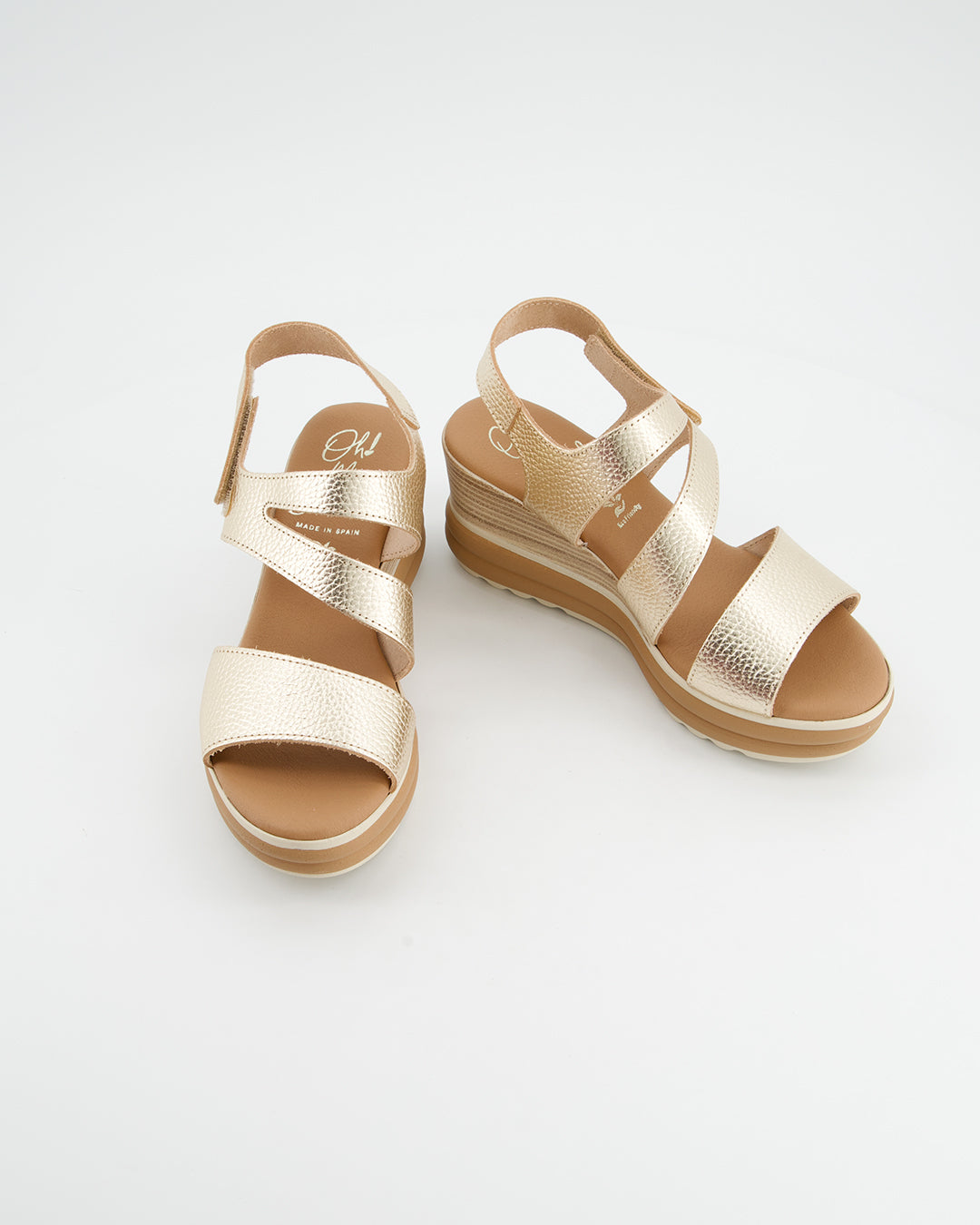 Sandalias Doradas con Plataforma - In