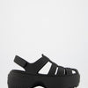 Sandalias cangrejeras de goma con plataforma Crocs