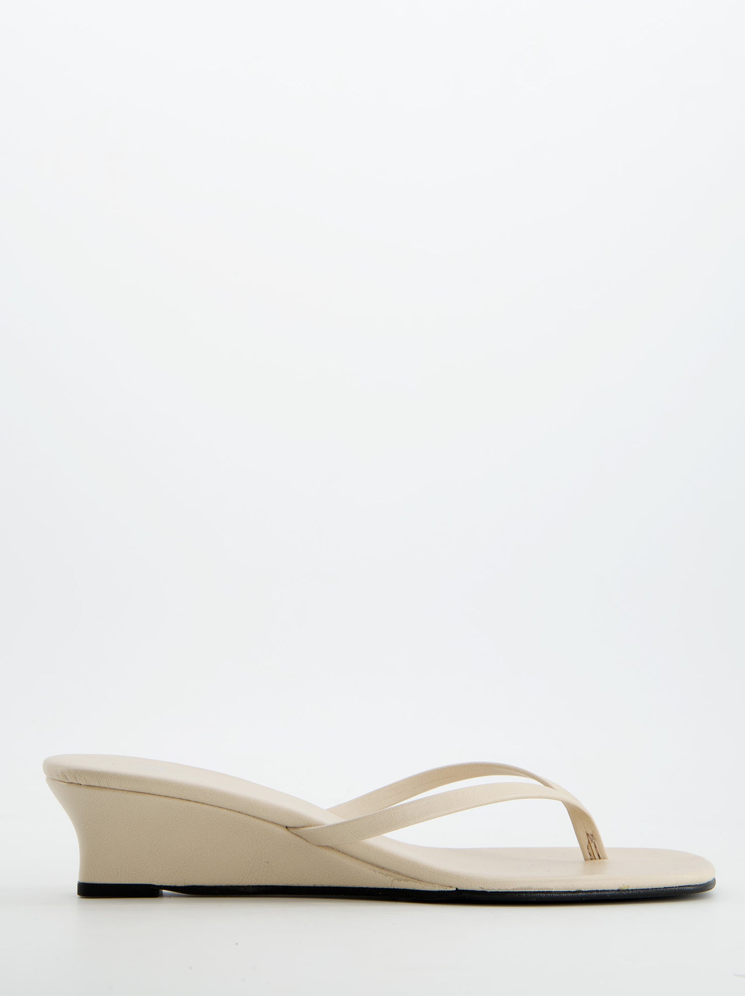 Sandalias de cuña beige - Siete