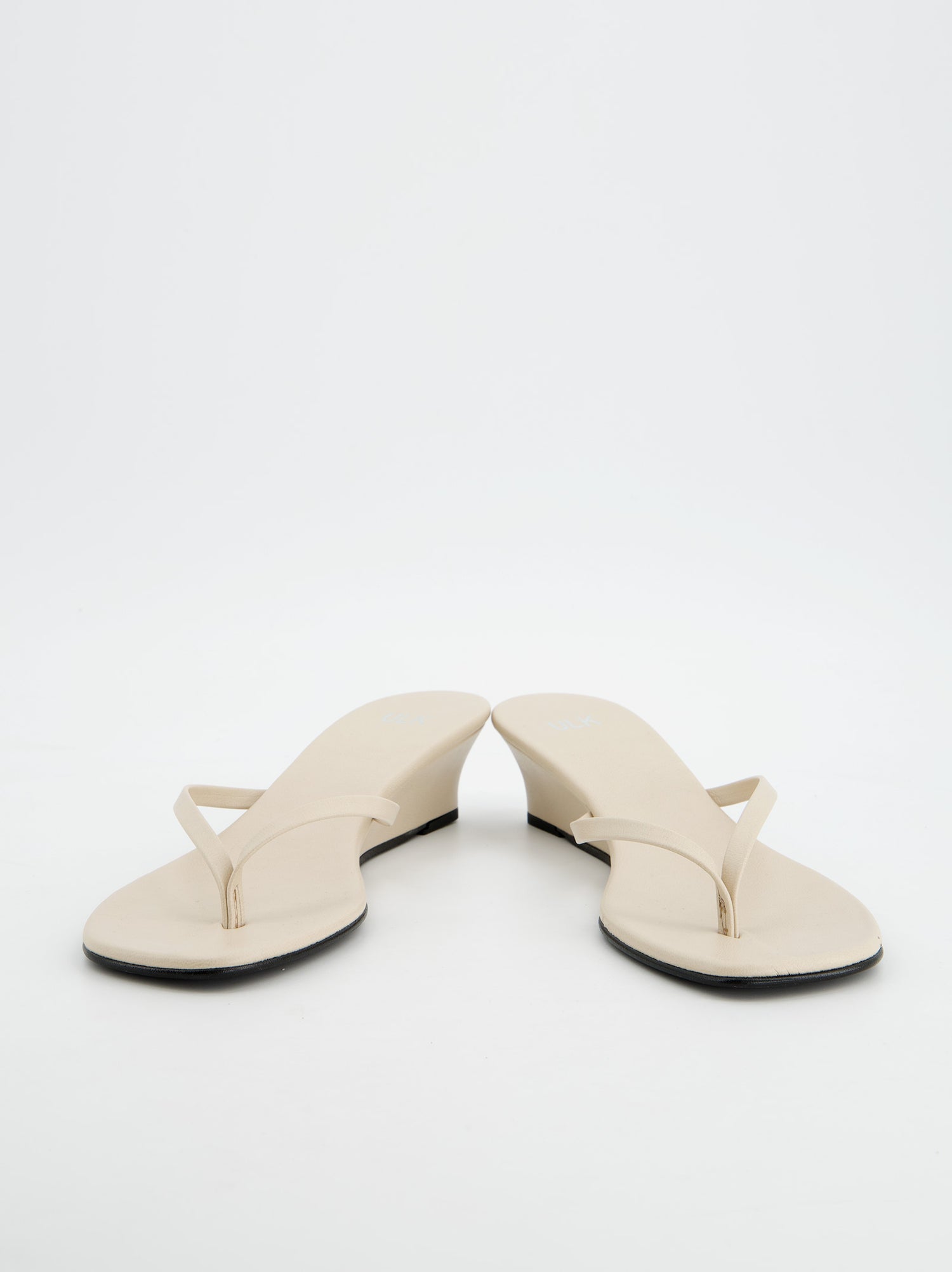 Sandalias de cuña beige - Siete